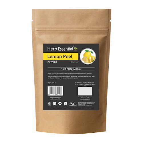 Порошок цедры Лимона (50 г), Lemon Peel Powder, произв. Herb Essential #1