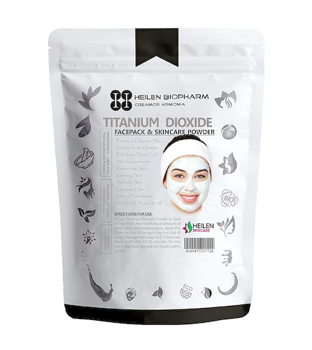 Диоксид Титана: порошковая маска для лица и волос (100 г), Titanium Dioxide Powder, произв. Heilen Biopharm #1