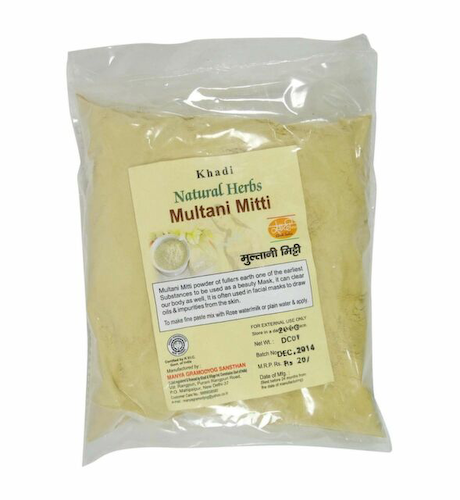 Мултани Митти: порошковая маска для лица и волос (200 г), Multani Mitti, произв Khadi #1