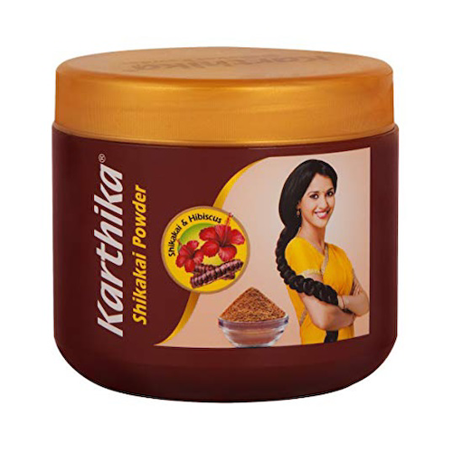 Картхика: сухой шампунь с Шикакаем и Гибискусом (180 г), Karthika Shikakai Powder, произв. Cavinkare #1