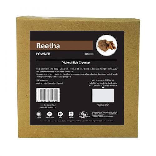 Порошок Ритхи (227 г), Reetha Powder, произв. Herb Essential #1