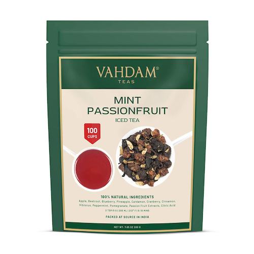 Чай с Мятой и Маракуйей (100 г), Mint Passion Fruit Iced Tea, произв. VAHDAM #1