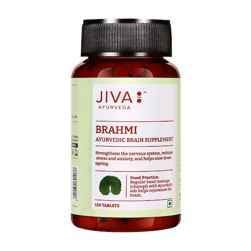 Брахми (120 таб, 500 мг), Brahmi Tablets, произв. Jiva #1
