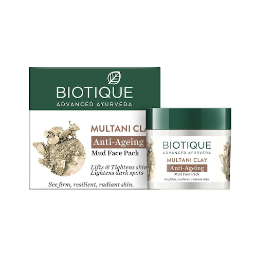 Антивозрастная маска для лица с Мултани Митти (75 г), Multani Clay Anti-Ageing Mud Face Pack, произв. Biotique #1