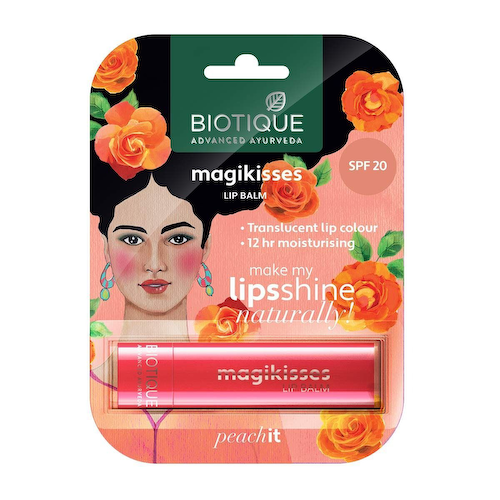 Бальзам для губ Персик (4 г), Magikisses Lip Balm Peach It, произв. Biotique #1