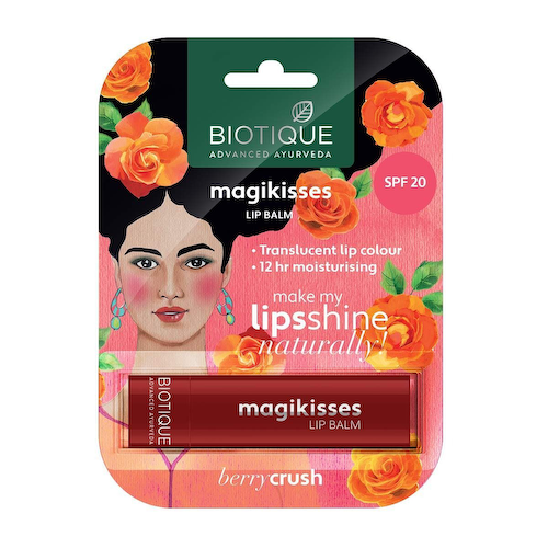 Бальзам для губ Ягодное искушение (4 г), Magikisses Lip Balm Berry Crush, произв. Biotique #1