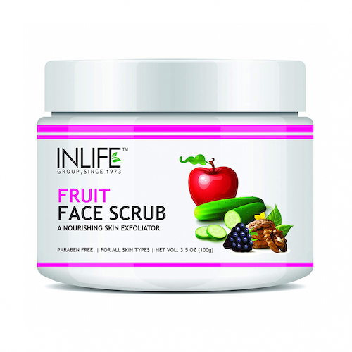 Фруктовый скраб для лица (100 г), Fruit Face Scrub, произв. INLIFE #1