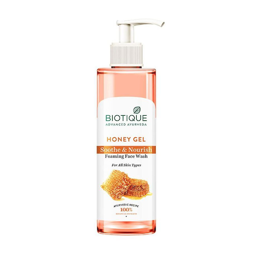 Гель для умывания с Медом (200 мл), Honey Gel Soothe &amp; Nourish Foaming Face Wash, произв. Biotique #1