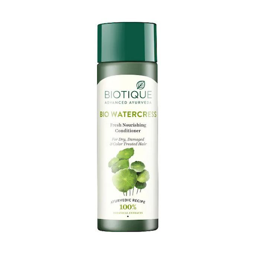 Кондиционер для сухих, поврежденных и окрашенных волос (120 мл), Bio Watercress Fresh Nourishing Conditioner, произв. Biotique #1