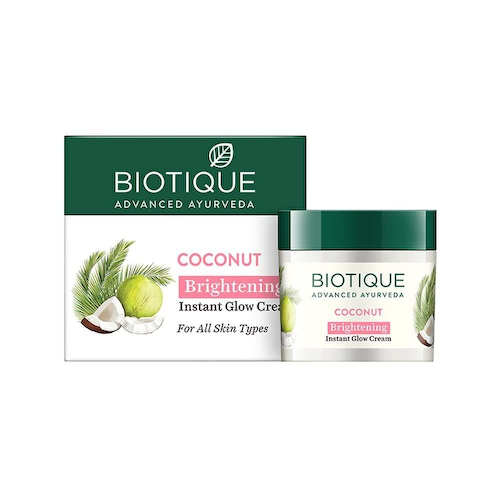 Крем с Кокосом: для осветления и сияния кожи (50 г), Coconut Brightening Instant Glow Cream, произв. Biotique #1