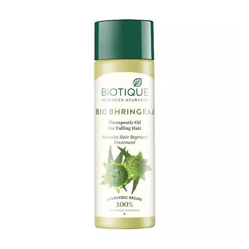 Лечебное масло Брингараджа: против выпадения волос (120 мл), Bio Bhringraj Therapeutic Oil For Falling Hair, произв. Biotique #1
