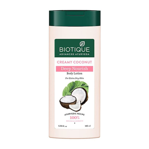 Лосьон для тела с Кокосом: питание кожи (180 мл), Creamy Coconut Deep Nourish Body Lotion, произв. Biotique #1