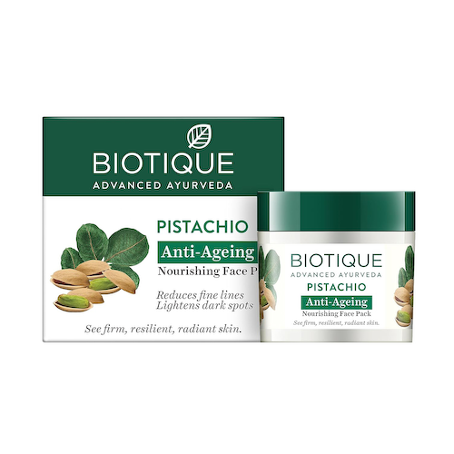 Маска для лица с Фисташками: омолаживающая (50 г), Bio Pistachio Youthful Nourishing &amp; Revitalizing Face Pack, произв. Biotique #1