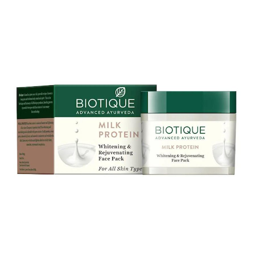 Маска для лица с Молочным протеином: отбеливающая (50 г), Milk Protein Whitening &amp; Rejuvenating Face Pack, произв. Biotique #1