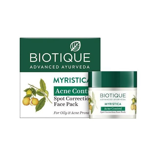 Маска для лица с Мускатным орехом: для проблемной кожи (20 г), Bio Myristica Face Pack, произв. Biotique #1