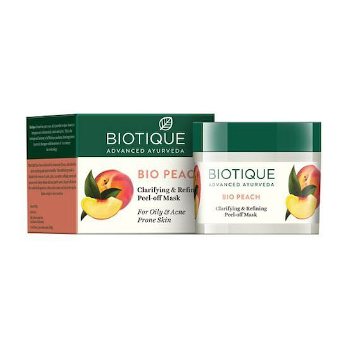 Маска для лица с Персиком очищающая (50 г), Bio Peach Refining Peel-off Mask, произв. Biotique #1