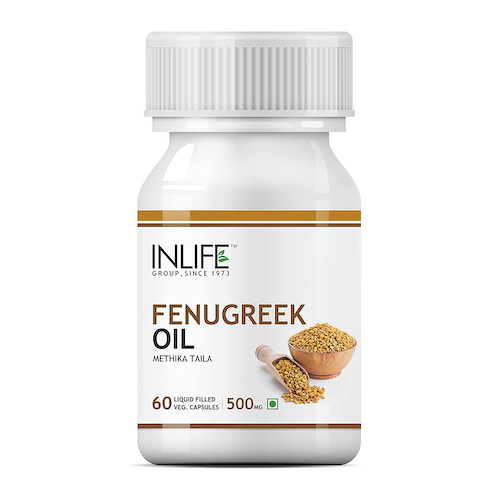 Масло Пажитника (60 кап, 500 мг), Fenugreek Oil, произв. INLIFE #1