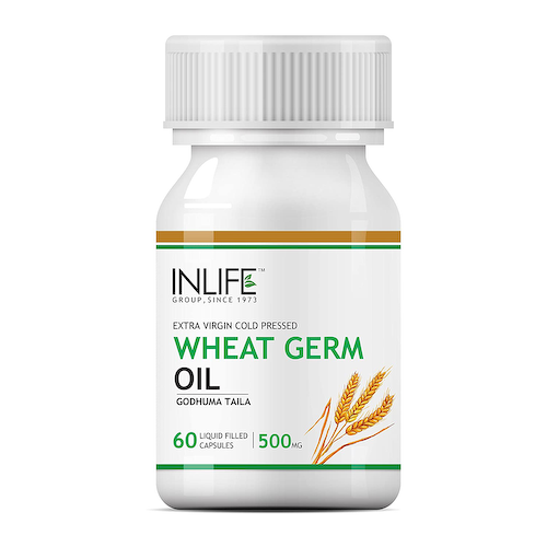 Масло ростков Пшеницы холодного отжима (60 кап, 500 мг), Extra Virgin Cold Pressed Wheat Germ Oil, произв. INLIFE #1