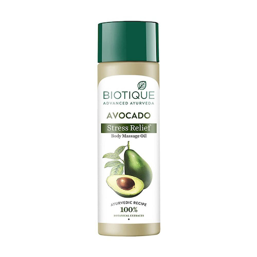 Массажное масло с Авокадо: для снятия стресса (200 мл), Avocado Stress Relief Body Massage Oil, произв. Biotique #1