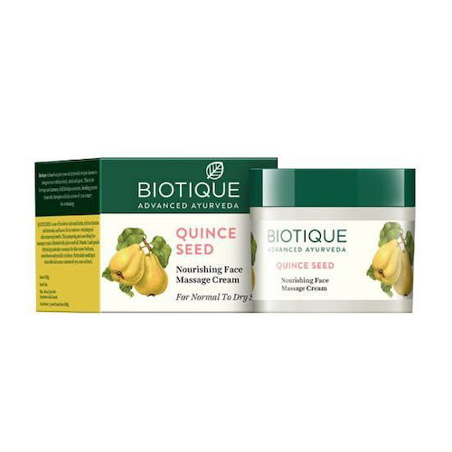Массажный крем для лица с Айвой (50 г), Quince Seed Nourishing Face Massage Cream, произв. Biotique #1