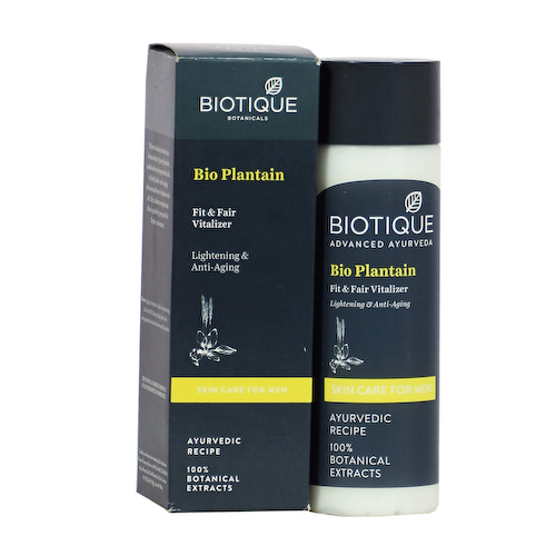 Мужской антивозрастной лосьон после бритья (120 мл), Bio Plantain Fit &amp; Fair Vitalizer, произв. Biotique #1