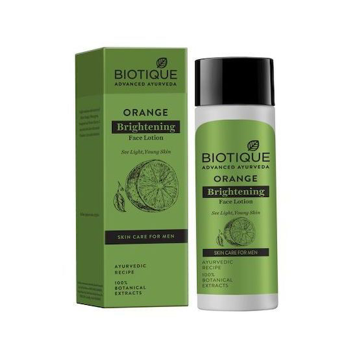 Мужской лосьон для осветления кожи (120 мл), Orange Brightening Face Lotion, произв. Biotique #1