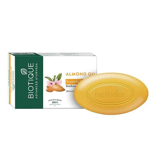 Мыло с Миндальным маслом: питание кожи (75 г), Almond Oil Nourishing Bathing Bar, произв. Biotique #1