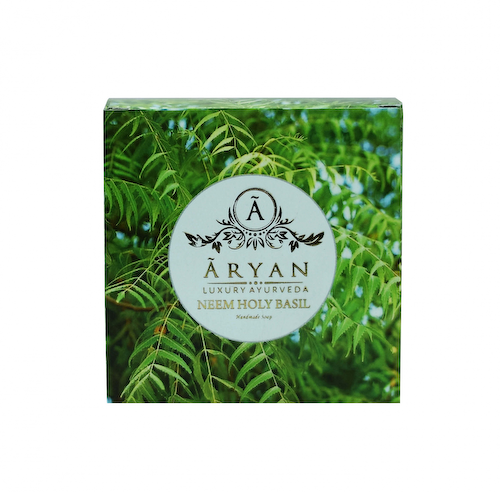 Мыло с Нимом и Тулси (100 г), Neem Holy Basil Soap, произв. Aryan #1