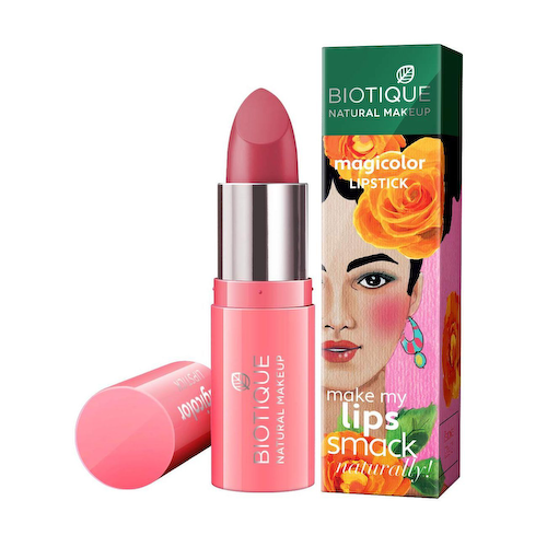 Помада для губ Розовое мерцание (4,2 г), Magicolor Lipstick Twinkle Pink, произв. Biotique #1