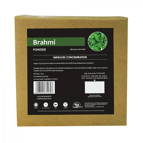 Порошок Брахми (227 г), Brahmi Powder, произв. Herb Essential #1