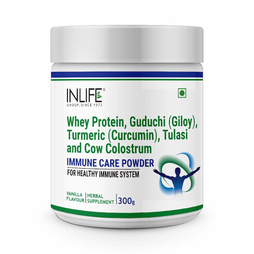 Порошок Иммьюн Кейр с Ванильным вкусом (300 г), Immune Care Powder, произв. INLIFE #1