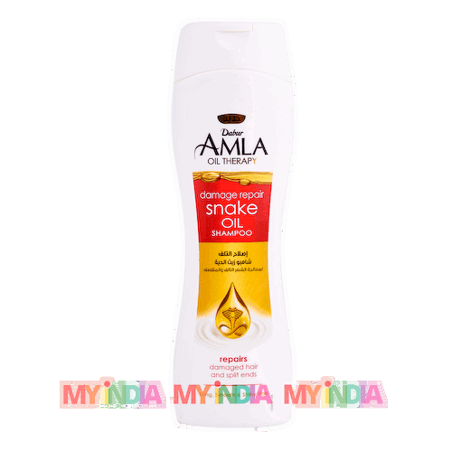 Шампунь для поврежденных волос с змеиным маслом (200 мл), Damage Repair Snake Oil Shampoo, произв. Dabur Vatika #1