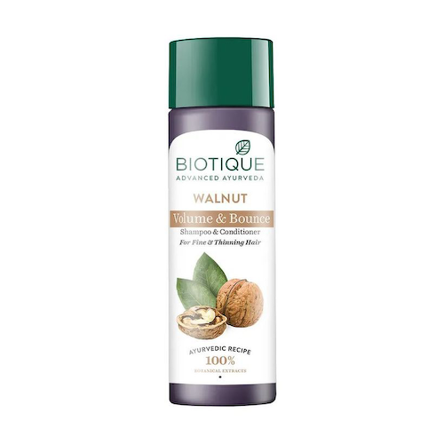 Шампунь-кондиционер для объема волос с Грецким орехом (120 мл), Walnut Volume &amp; Bounce Shampoo &amp; Conditioner, произв. Biotique #1