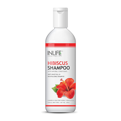 Шампунь-кондиционер с Гибискусом: против выпадения волос (200 мл), Hibiscus Shampoo With Natural Conditioner, произв. INLIFE #1