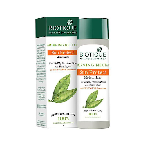 Солнцезащитный лосьон: увлажнение кожи (120 мл), Bio Morning Nectar Sun Protect Moisturizer, произв. Biotique #1