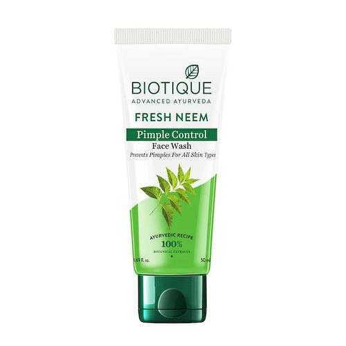 Средство для умывания против прыщей с Нимом (50 мл), Fresh Neem Pimple Control Face Wash, произв. Biotique #1
