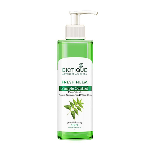 Средство для умывания против прыщей с Нимом (200 мл), Fresh Neem Pimple Control Face Wash, произв. Biotique #1