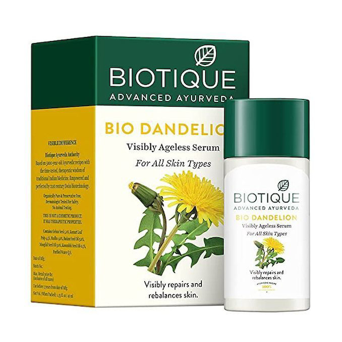 Сыворотка для лица: омолаживающая (40 мл), Bio Dandelion Visibly Ageless Serum, произв. Biotique #1