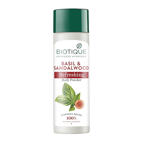Тальковая пудра для тела с Базиликом и Сандалом (150 г), Basil &amp; Sandal Refreshing Body Powder, произв. Biotique #1