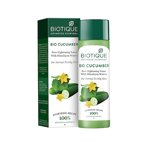 Тонер с Огурцом: сужение пор (120 мл), Bio Cucumber Pore Tightening Toner, произв. Biotique #1