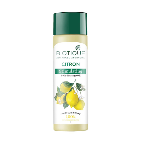Цитрусовое массажное масло (200 мл), Bio Citron Body Massage Oil, произв. Biotique #1