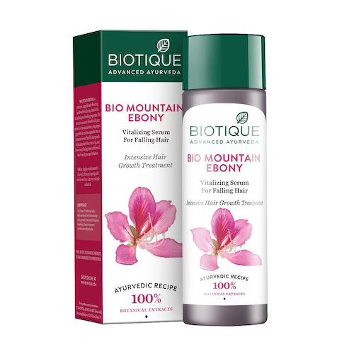 Восстанавливающая сыворотка для волос: против выпадения (120 мл), Bio Mountain Ebony Vitalizing Serum for Falling Hair, произв. Biotique #1