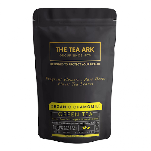 Зеленый чай с органической Ромашкой (50 г), Organic Chamomile Green Tea Pouch, произв. INLIFE #1