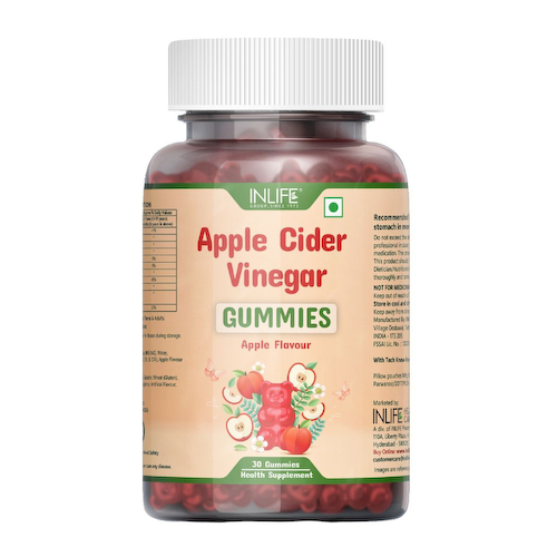 Жевательные конфеты с Яблочным уксусом (30 шт), Apple Cider Vinegar Gummies, произв. INLIFE #1
