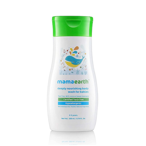 Детский гель для душа: для глубокого питания кожи (200 мл), Deeply Nourishing Wash for Babies, произв. Mamaearth #1