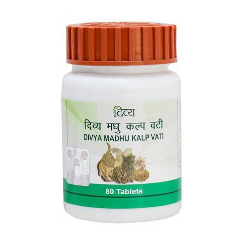 Дивья Мадху Калп Вати (80 таб, 500 мг), Divya Madhu Kalp Vati, произв. Patanjali #1