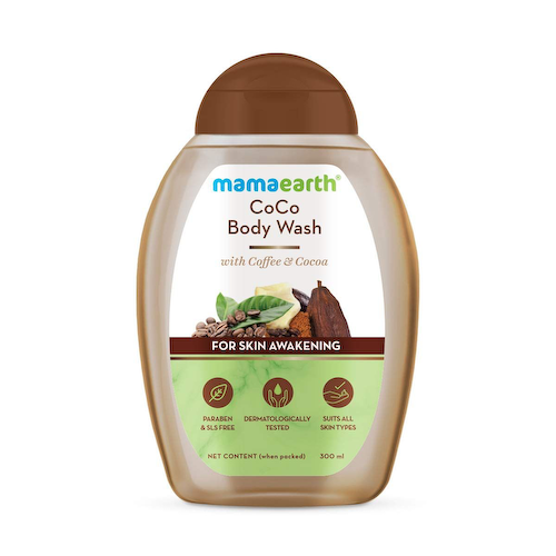 Гель для душа с Кофе и Какао: для пробуждения кожи (300 мл), CoCo Body Wash for Skin Awakening, произв. Mamaearth #1