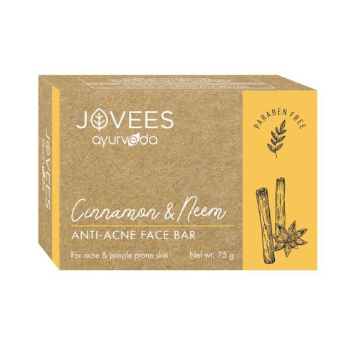 Мыло для лица с Корицей и Нимом: против акне (75 г), Cinnamon &amp; Neem Anti-Acne Face Bar Soap, произв. Jovees #1