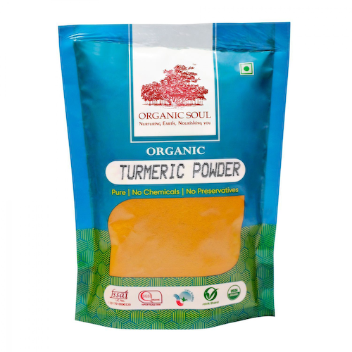 Органическая молотая Куркума (100 г), Organic Turmeric Powder, произв. Organic Soul #1