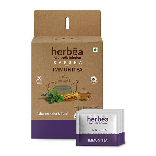 Ракша: чай для иммунитета (20 пак, 1,5 г), Raksha Immunitea, произв. Herbëa #1
